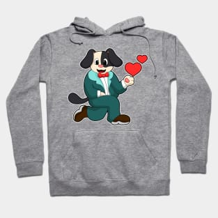 Dog as Groom with Suit & Tie Hoodie